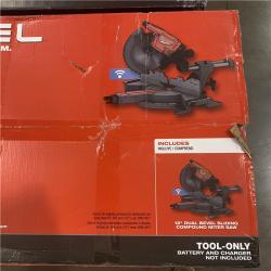 As-Is- Milwaukee M18 FUEL Brushless Cordless 12 in. Dual Bevel Sliding Compound Miter Saw (Tool Only)