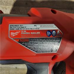 HOUSTON LOCATION - AS-IS Milwaukee 2839-20 M18 FUEL 15 Ga. 18 Volt Brushless Angled Finish Nailer (TOOL ONLY)
