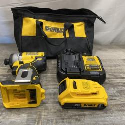 AS-IS DEWALT Atomic 20V Max Lithium-Ion Brushless Cordless Compact 1/4 in. Impact Driver Kit