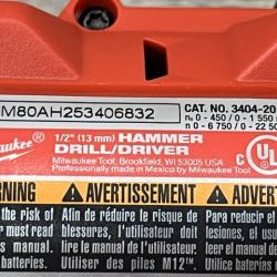 AS-IS Milwaukee FUEL 12-Volt Lithium-Ion Brushless Cordless Hammer Drill and Impact Driver Combo Kit