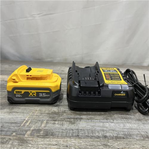 AS-IS DEWALT 20V MAX XR POWERSTACK Lithium-Ion Battery Starter Kit with 3.5Ah Battery and Charger