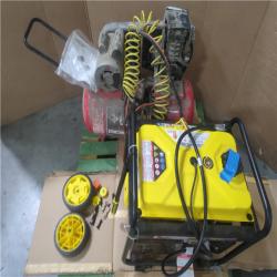 CALIFORNIA AS-IS CHAMPION PORTABLE POWER GENERATOR & HUSKY PRO 20G AIR COMPRESSOR
