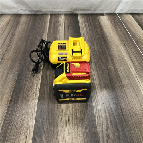 AS-IS DEWALT 20V/60V MAX FLEXVOLT Lithium-Ion 9.0Ah Battery and Charger Starter Kit
