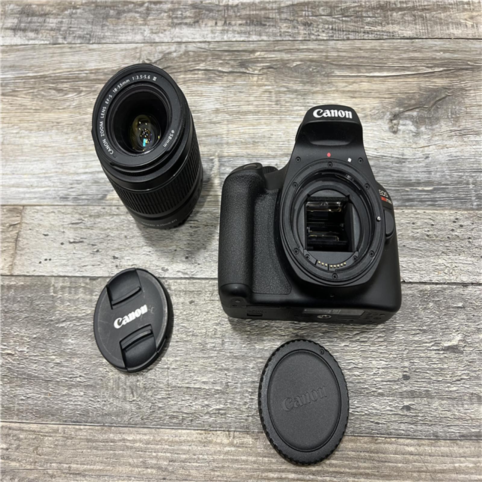AS-IS Canon EOS Rebel T100 DSLR Camera w/ 18-55mm f/3.5-5.6 DC III Lens Kit
