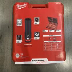 MILWAUKEE SHOCKWAVE 1/2 in. Drive Metric 6 Point Impact Socket Set (29-Piece)