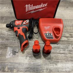 AS-IS Milwaukee 12V Lithium-Ion Cordless 1/4 in. Hex Screwdriver Kit