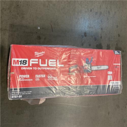 AS-IS - Milwaukee M18 FUEL 16 in. 18V Lithium-Ion Brushless Battery Chainsaw (Tool-Only)