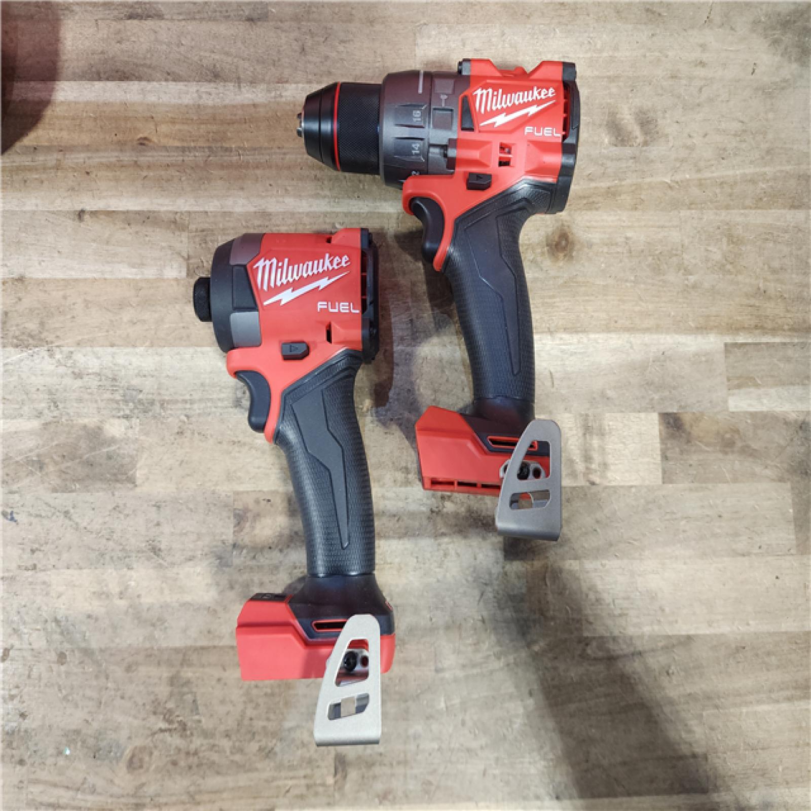 HOUSTON LOCATION - AS-IS (APPEARS LIKE NEW) Milwaukee FUEL 18V Lithium-Ion Brushless Cordless Hammer Drill and Impact Driver Combo Kit