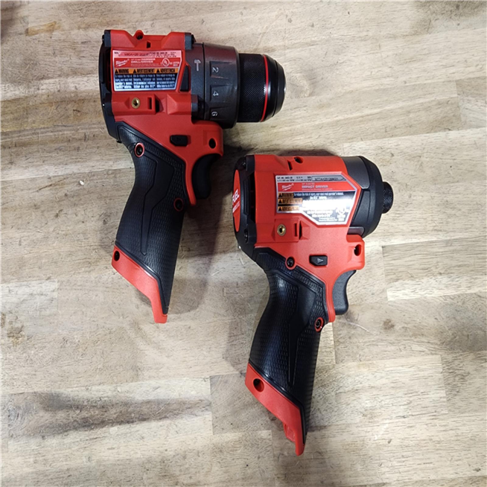 HOUSTON LOCATION - AS-IS (APPEARS LIKE NEW) Milwaukee 3497-22 12V Brushless Hammer Drill and Impact Driver Combo Kit