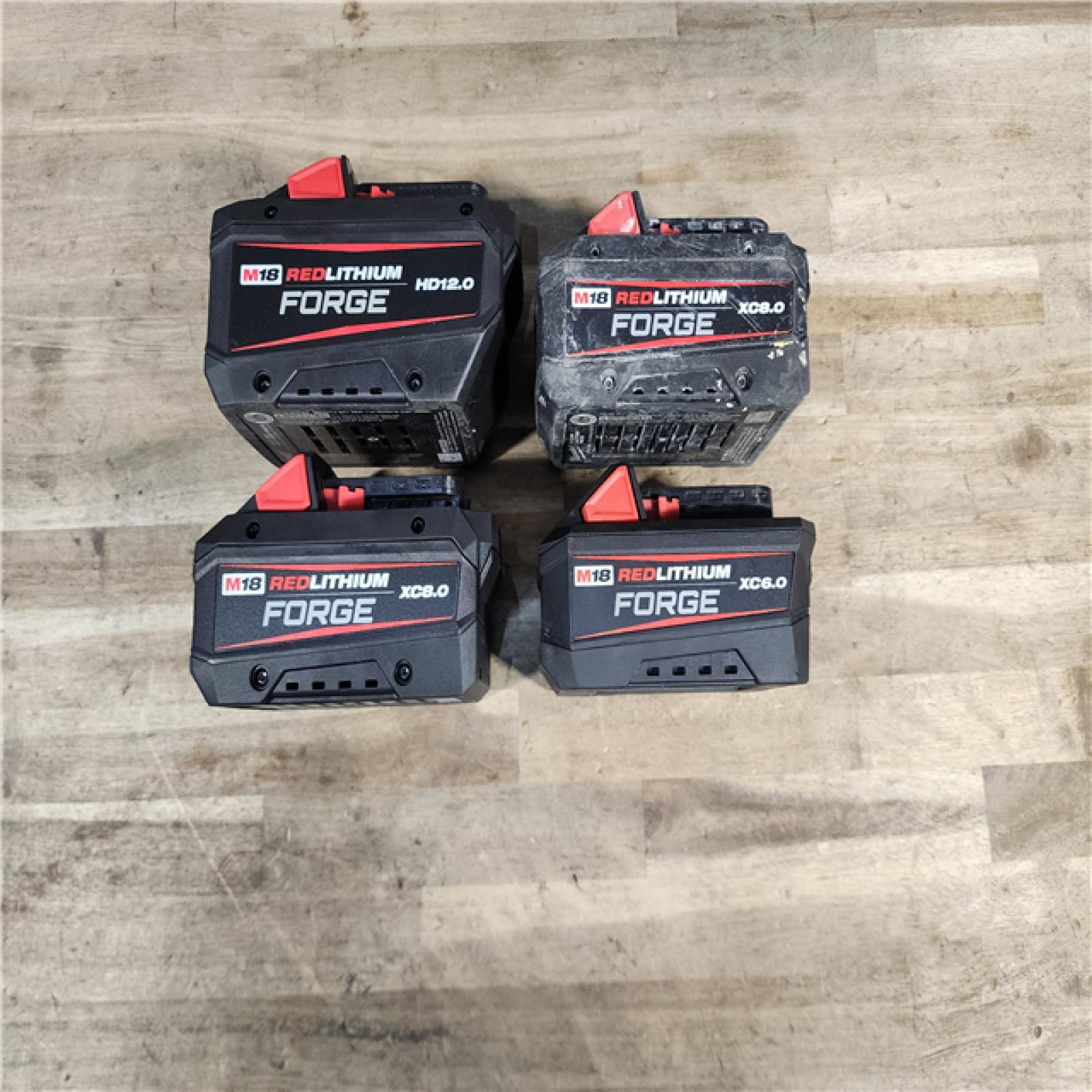 HOUSTON LOCATION - AS-IS MILWAUKEE FORGE BATTERY PACK QTY - 4