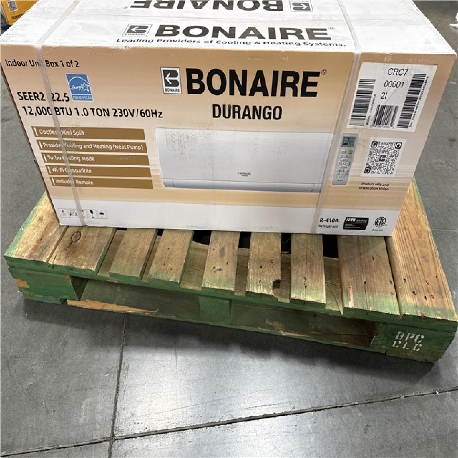 California AS-IS Bonaire Durango 12 000 BTU 1-Ton Ductless Mini Split