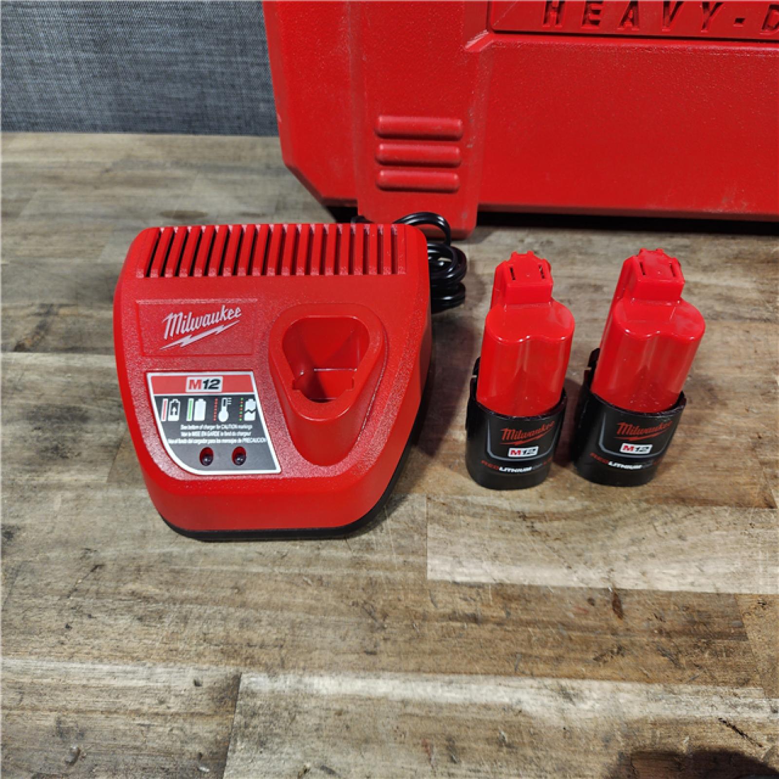 HOUSTON LOCATION - AS-IS M12 12-Volt Lithium-Ion Force Logic Cordless Press Tool Kit (3 Jaws Included) with Two 1.5 Ah Battery and Hard Case