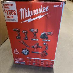 NEW M18 18-Volt Lithium-Ion Cordless Combo Kit 9-Tool with 2-Batteries, Charger and Tool Bag