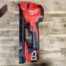 HOUSTON LOCATION - AS-IS Milwaukee Tool 2448-21 Lithium-Ion Cordless Cable Stapler Nailer Kit with 2.0Ah Battery  12-Volt