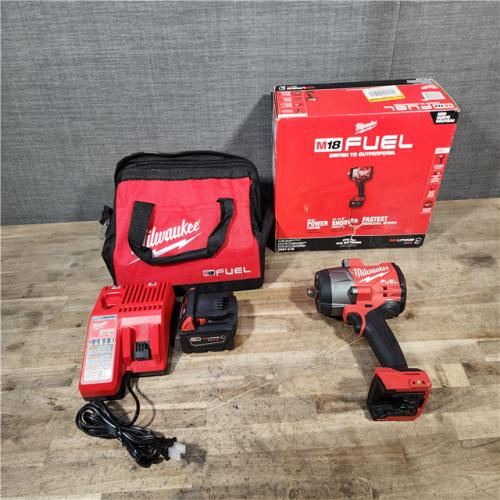 HOUSTON LOCATION - AS-IS Milwaukee M18 1/2 in. Cordless Brushless High Torque Impact Wrench Kit (Battery & Charger)