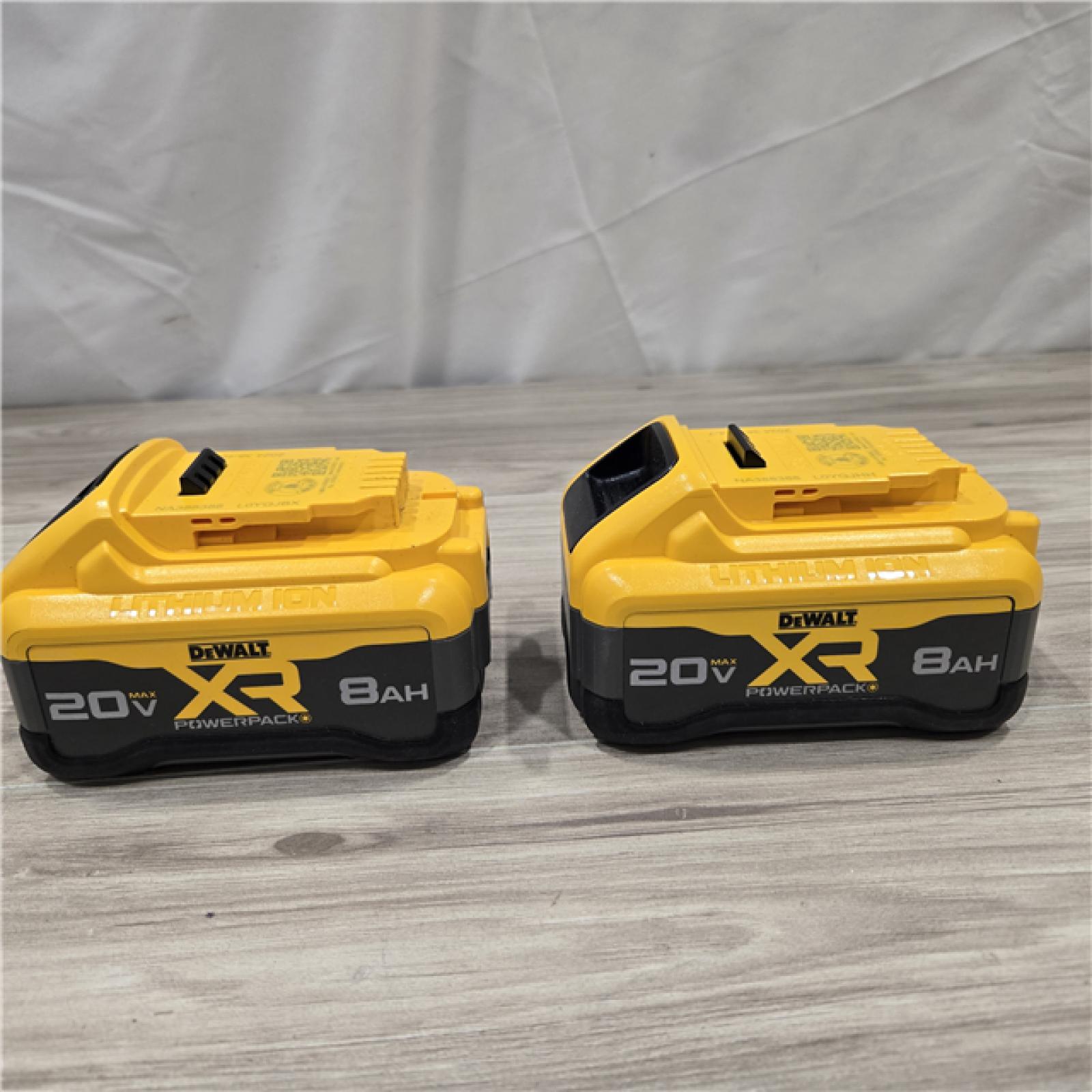 AS-IS DEWALT 20V MAX XR Lithium-Ion 8.0 Ah Battery Pack (2-Pack)