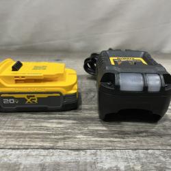 AS-IS DEWALT 20V MAX XR POWERSTACK Lithium-Ion Battery Starter Kit with 1.7Ah Battery and Charger