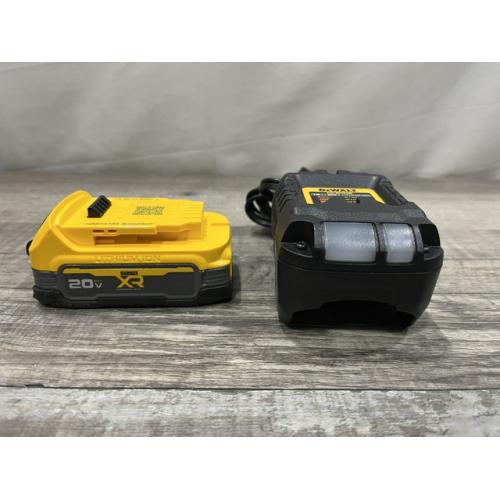 AS-IS DEWALT 20V MAX XR POWERSTACK Lithium-Ion Battery Starter Kit with 1.7Ah Battery and Charger
