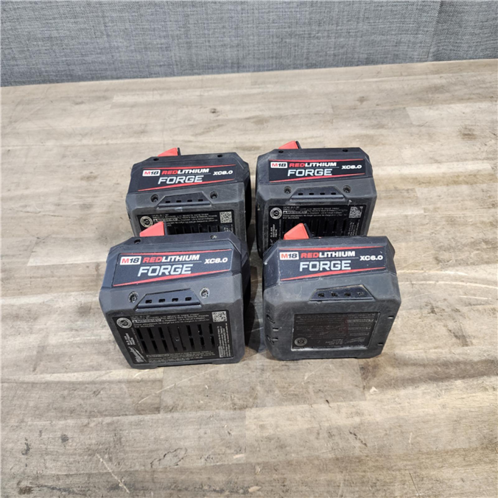 HOUSTON LOCATION - AS-IS MILWAUKEE FORGE BATTERY PACK QTY - 4