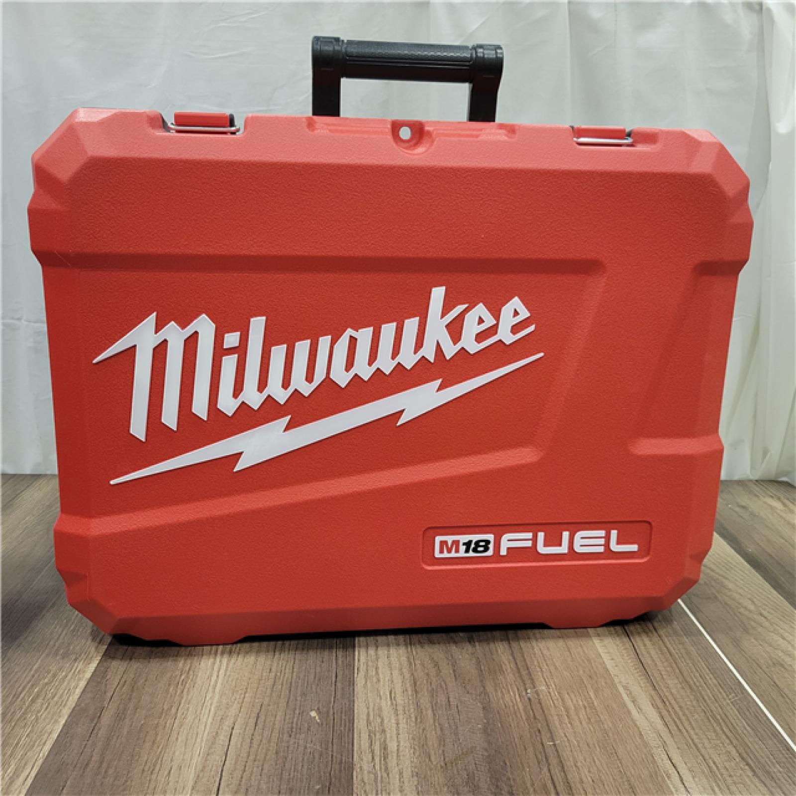 AS-IS  MILWAUKEE M18 FUEL 18V Lithium-Ion Brushless Cordless SAWZALL Reciprocating Saw Kit W/one 5.0 Ah Batteries, Charger and Case