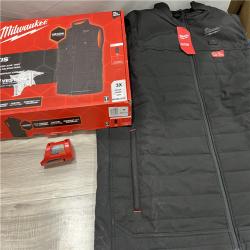 AS-IS Men's 3X-Large M12 12V Lithium-Ion Cordless AXIS Black Heated Vest (Vest Only)