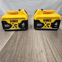 AS-IS - DEWALT 20V MAX XR 4 Ah Li-Ion Battery (2 Pc)