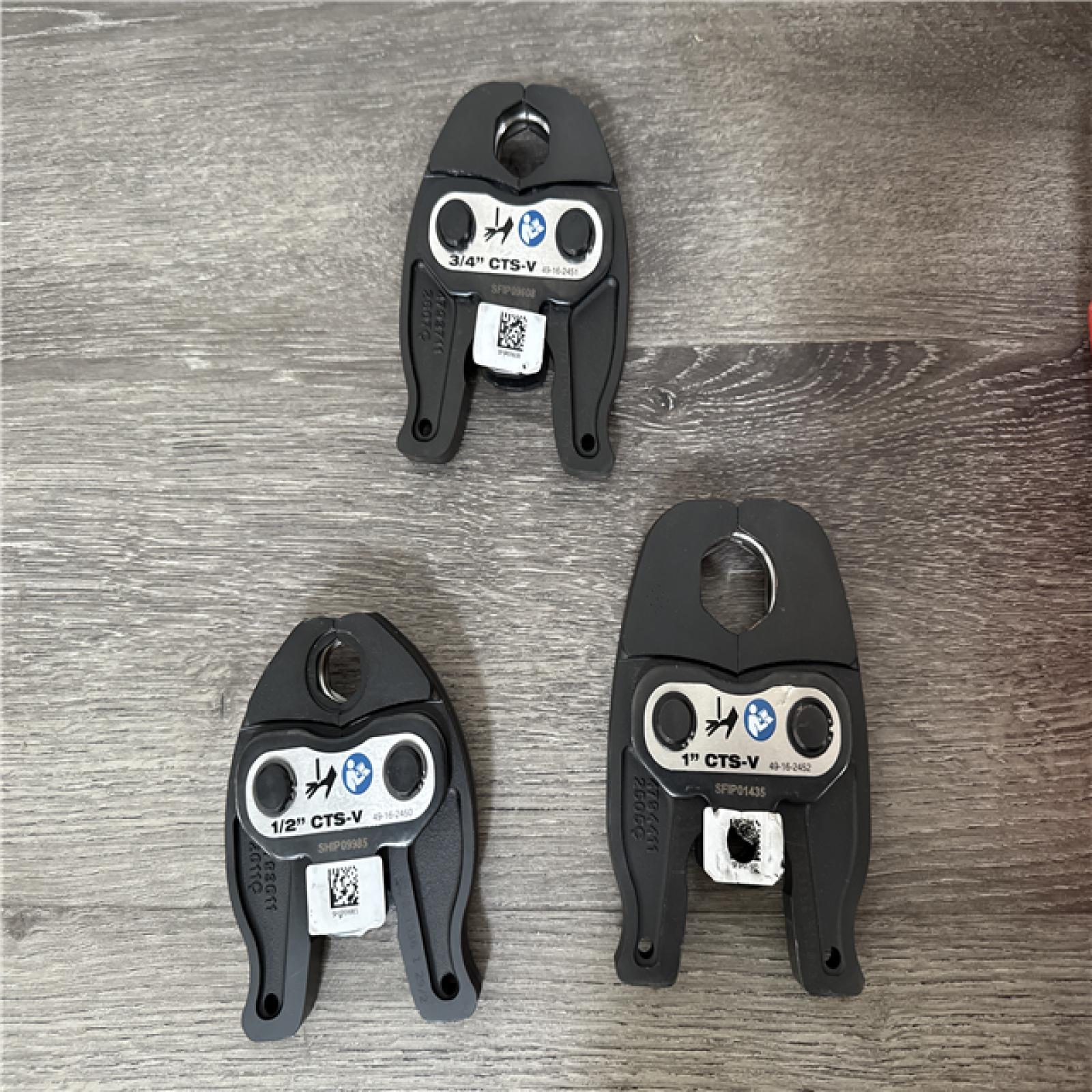 CALIFORNIA AS-IS Milwaukee M12 Force Logic Press Tool Kit  Includes (2) Batteries  Charger & Hard Case