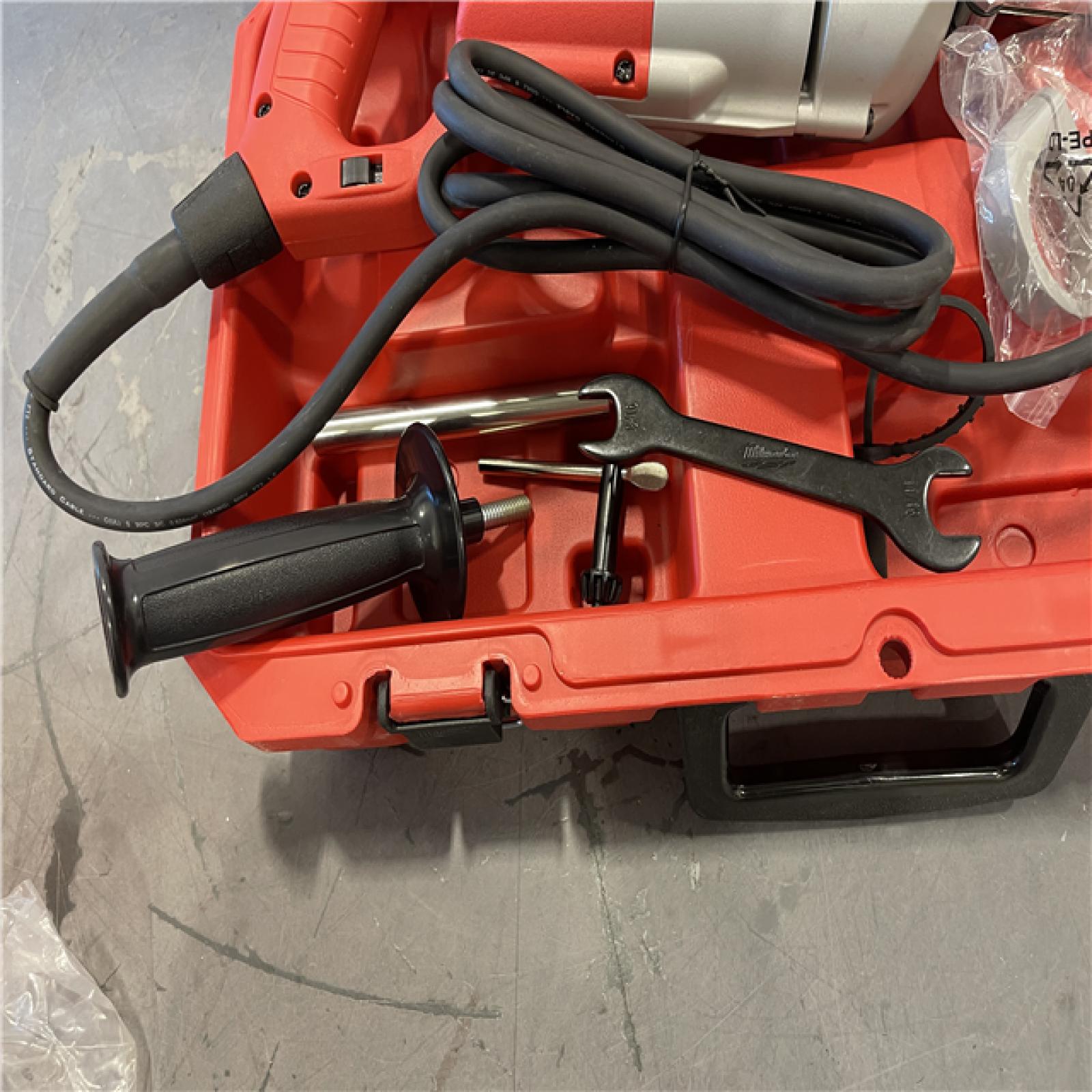 AS-IS - Milwaukee 7 Amp Corded 1/2 in. Corded Right-Angle Drill Kit with Hard Case