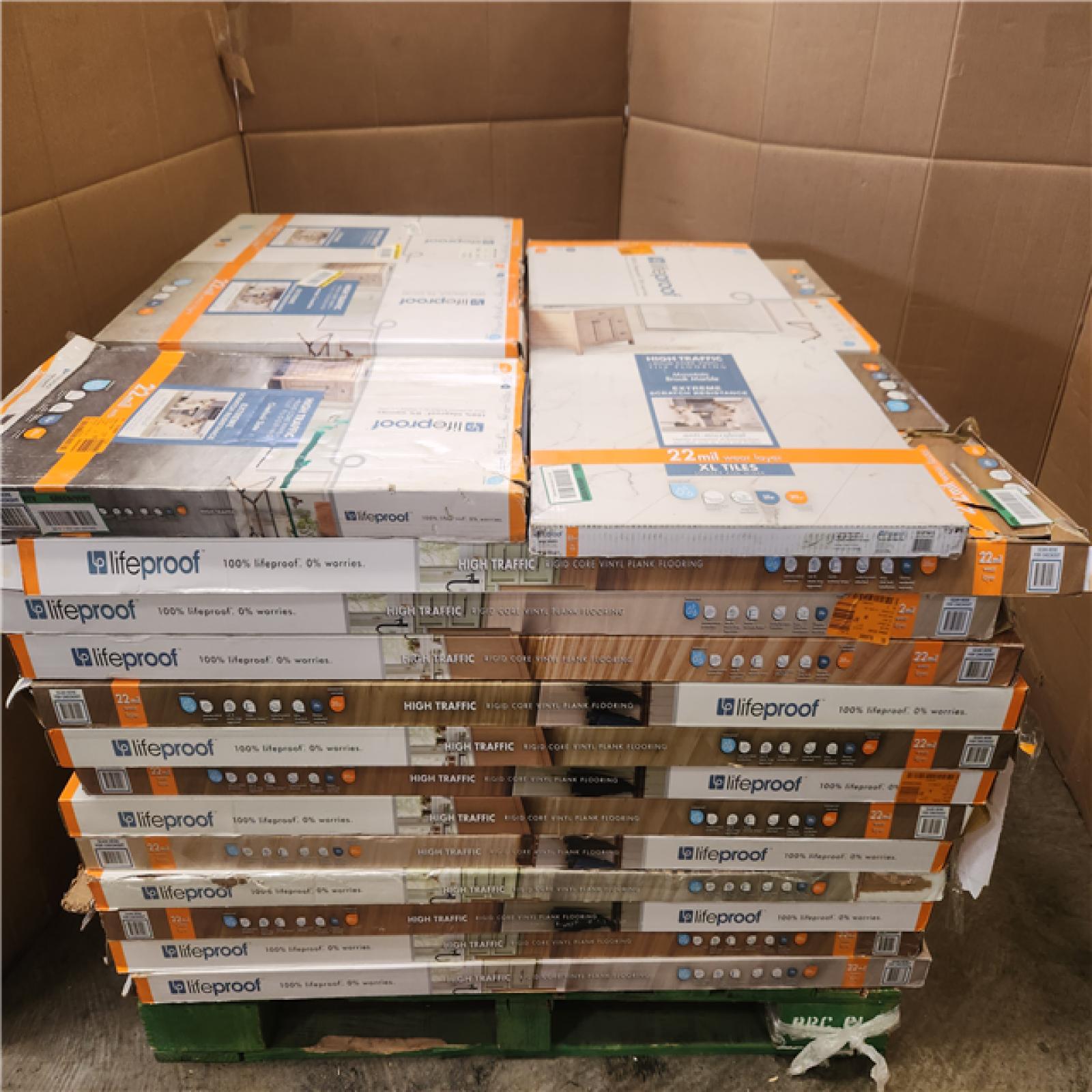 Phoenix Mixed Lifeproof Click Lock Waterproof Luxury Vinyl Plank Flooring Pallet (64-Boxes)