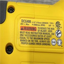 AS-IS DEWALT 20V MAX Cordless Brushless 4-1/2 in. Angle Grinder with Paddle Switch (Tool Only)