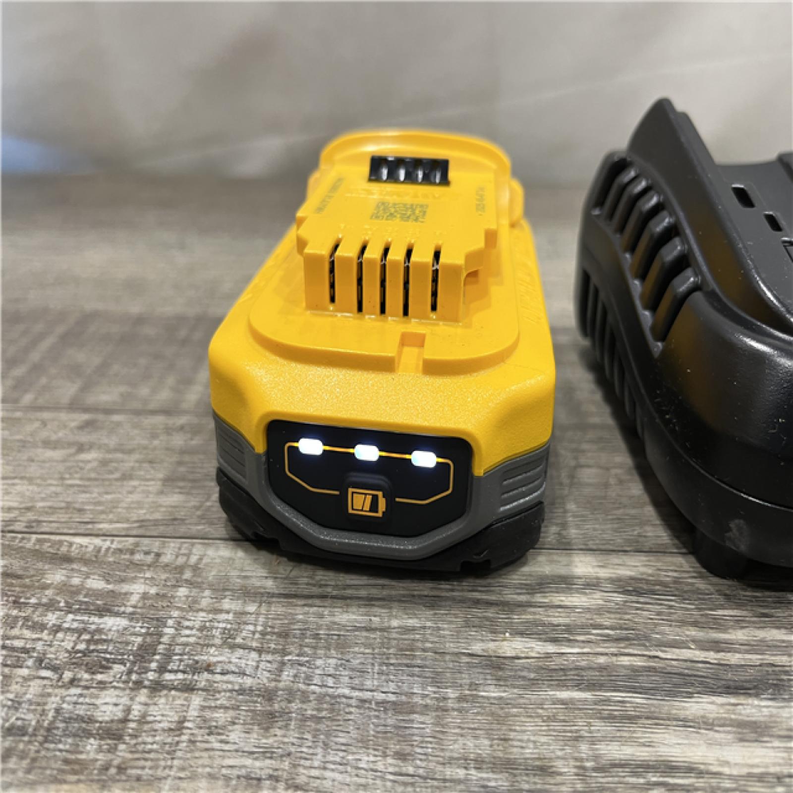 AS-IS DEWALT 20V MAX XR POWERSTACK Lithium-Ion Battery Starter Kit with 3.5Ah Battery and Charger