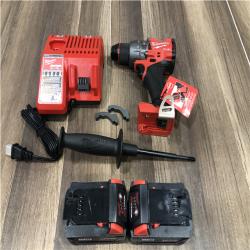 AS-IS Milwaukee FUEL 18V Lithium-Ion Brushless Cordless 1/2 in. Hammer Drill Driver Kit