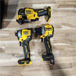 HOUSTON LOCATION - AS-IS DEWALT ATOMIC 20-Volt Lithium-Ion Cordless Brushless (3-Tool) Combo Kit