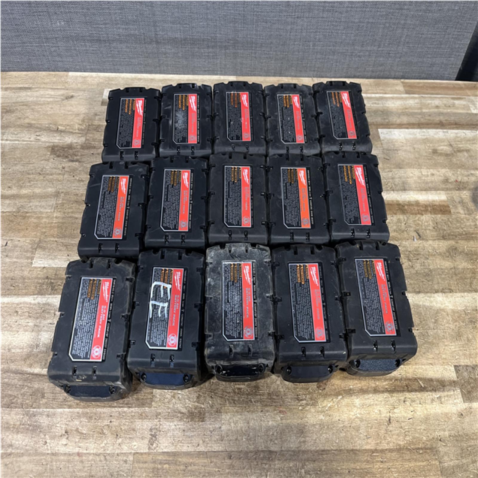 Houston Location AS-IS Milwaukee Batteries QTY/15