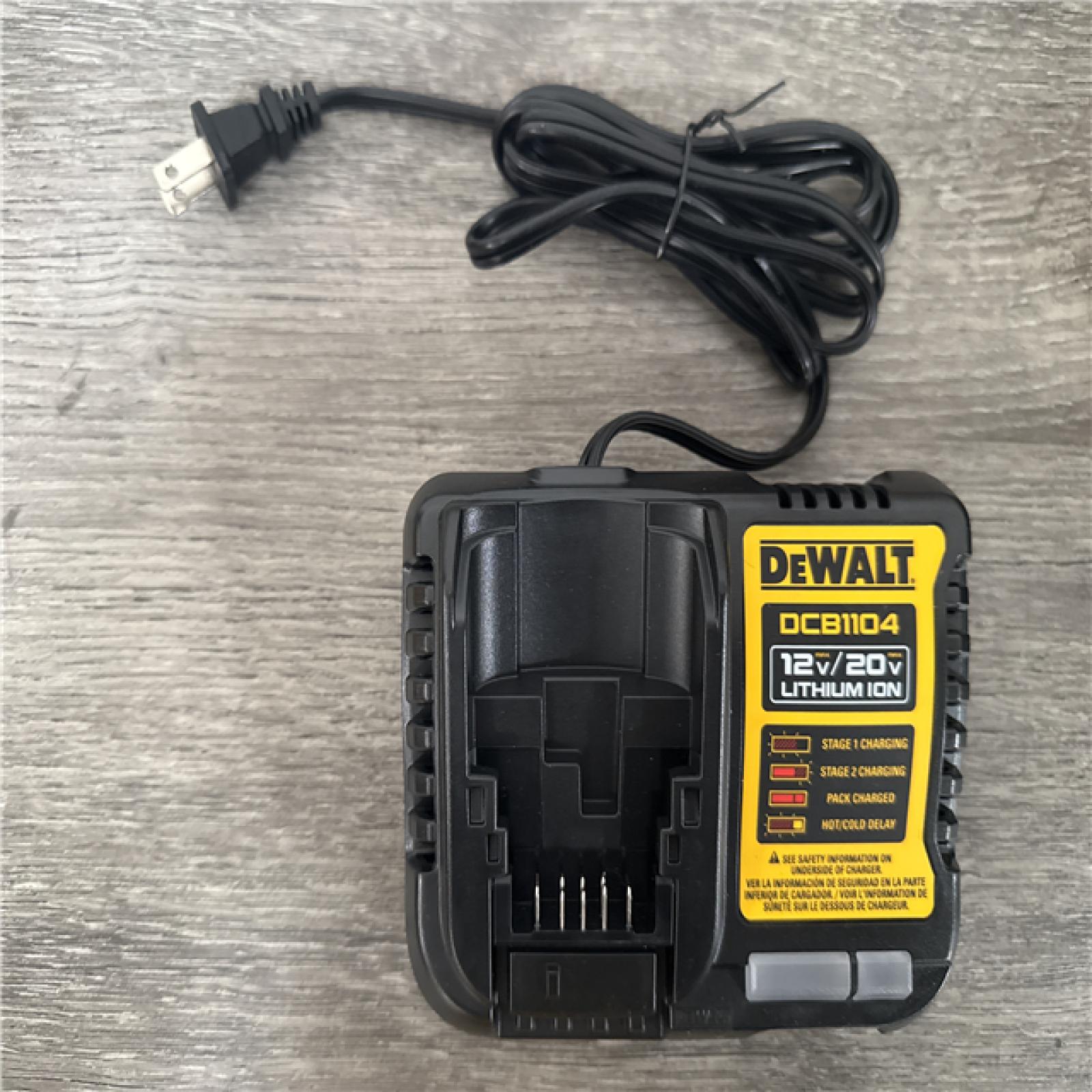 CALIFORNIA AS IS DEWALT DCB1104 DRILL/DRIVER WITH BATTERY AND CHARGER