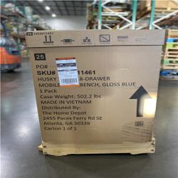 DALLAS LOCATION -AS-IS Husky Tool Storage 72 in. W Standard Duty Gloss Blue Mobile Workbench Tool Chest