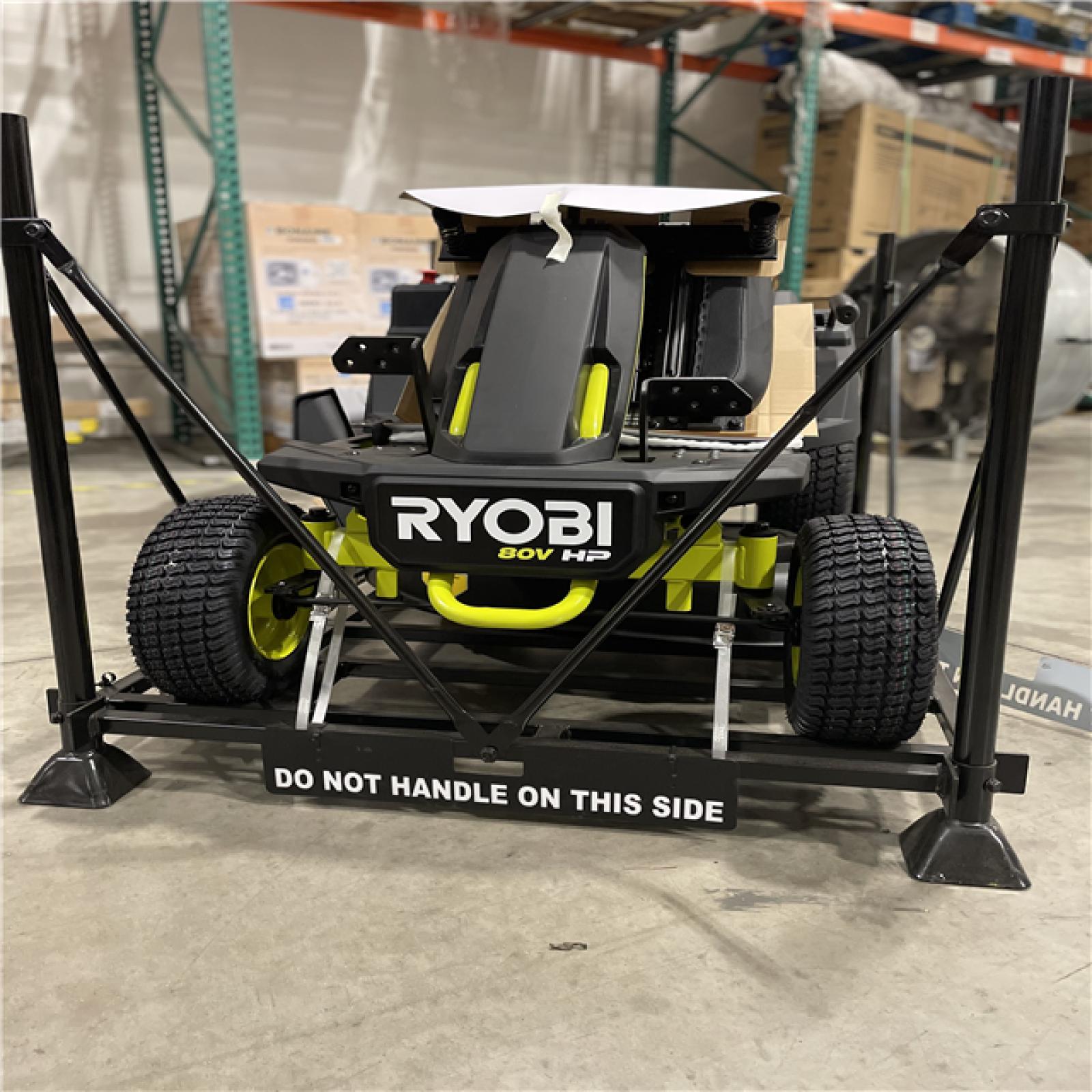 DALLAS LOCATION- RYOBI R1 80V HP Cordless Electric 30 in. Riding Lawn Mower