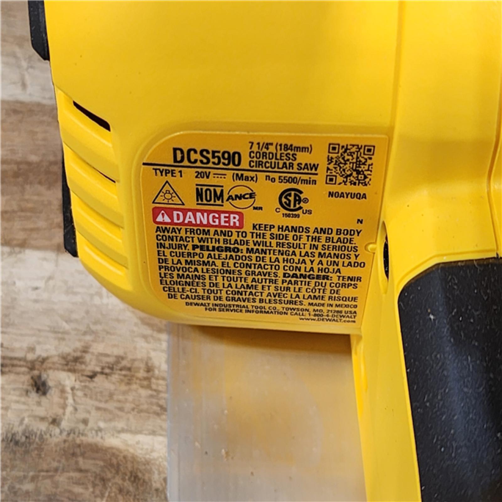 HOUSTON LOCATION - AS-IS DEWALT 20-Volt MAX 7-1/4 in. Cordless Circular Saw (Tool Only)