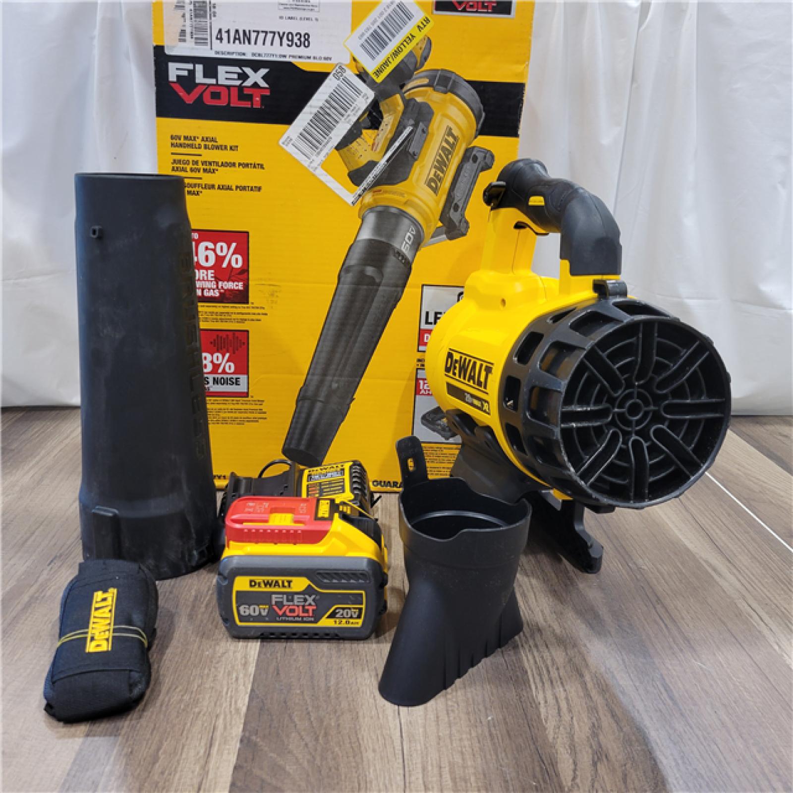 AS-IS DEWALT FLEXVOLT 60V MAX 160 MPH 760 CFM Brushless Cordless  and Charger