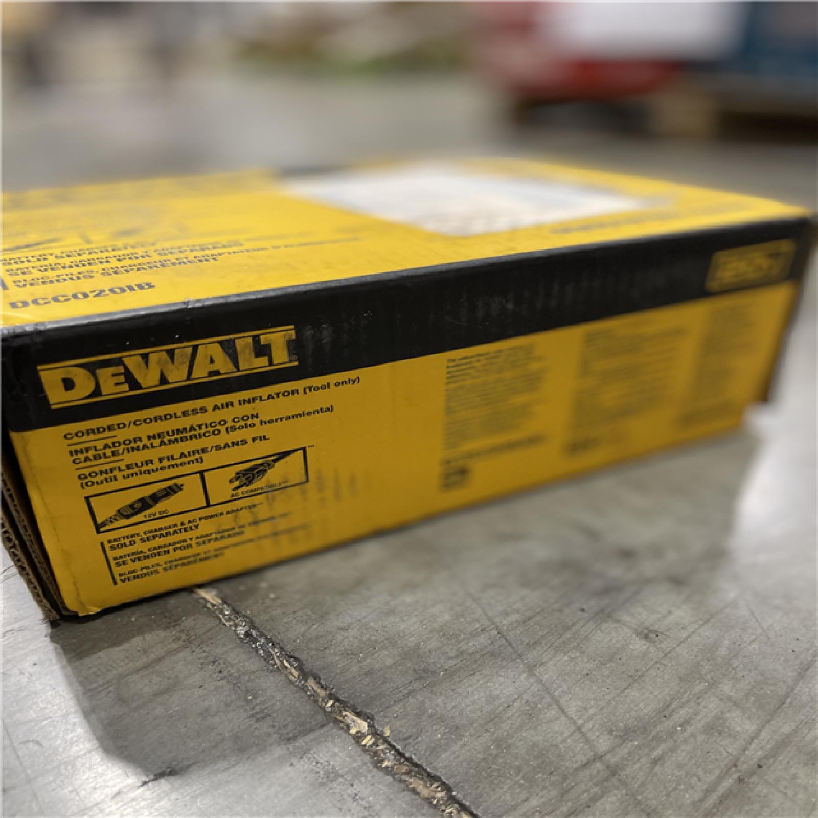 DALLAS LOCATION- NEW!- DEWALT 20V MAX Cordless Electric Portable Inflator (Tool Only)