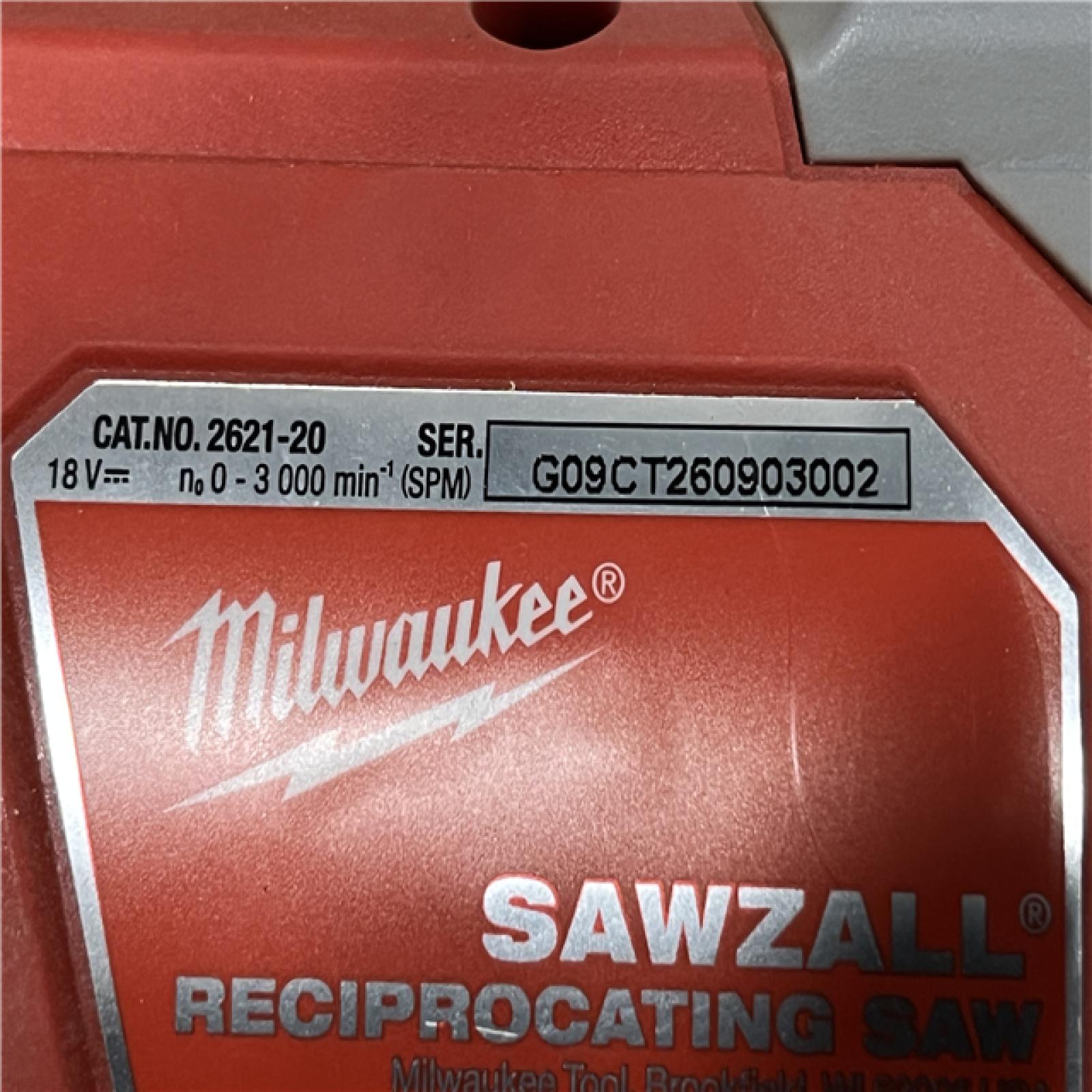 AS-IS Milwaukee 18V Lithium-Ion Cordless SAWZALL Reciprocating Saw (Tool-Only)