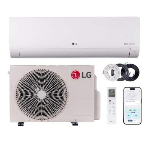 Phoenix LIKE NEW LG 20 SEER2 12,000 BTU Wi-Fi ready Duct-free Mini Split Heater & Air Conditioning Inverter Driven Heat Pump-208-230V