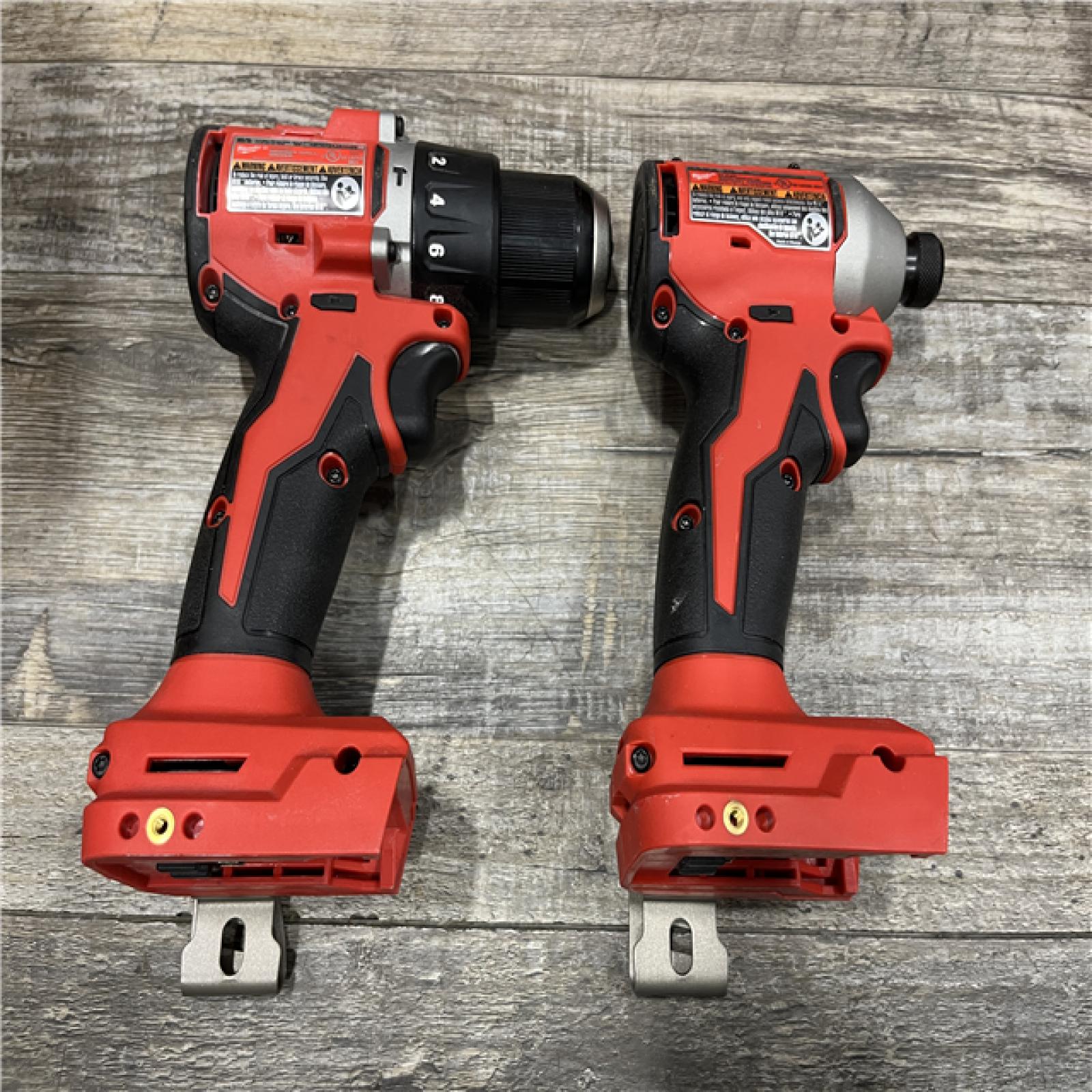 AS-IS Milwaukee 18-Volt Lithium-Ion Brushless Cordless Compact Hammer Drill/Impact Combo Kit