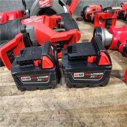 HOUSTON LOCATION - AS-IS MILWAUKEE FUEL 7 TOOL COMBO KIT W/ CHARGER & (2) BATTERY