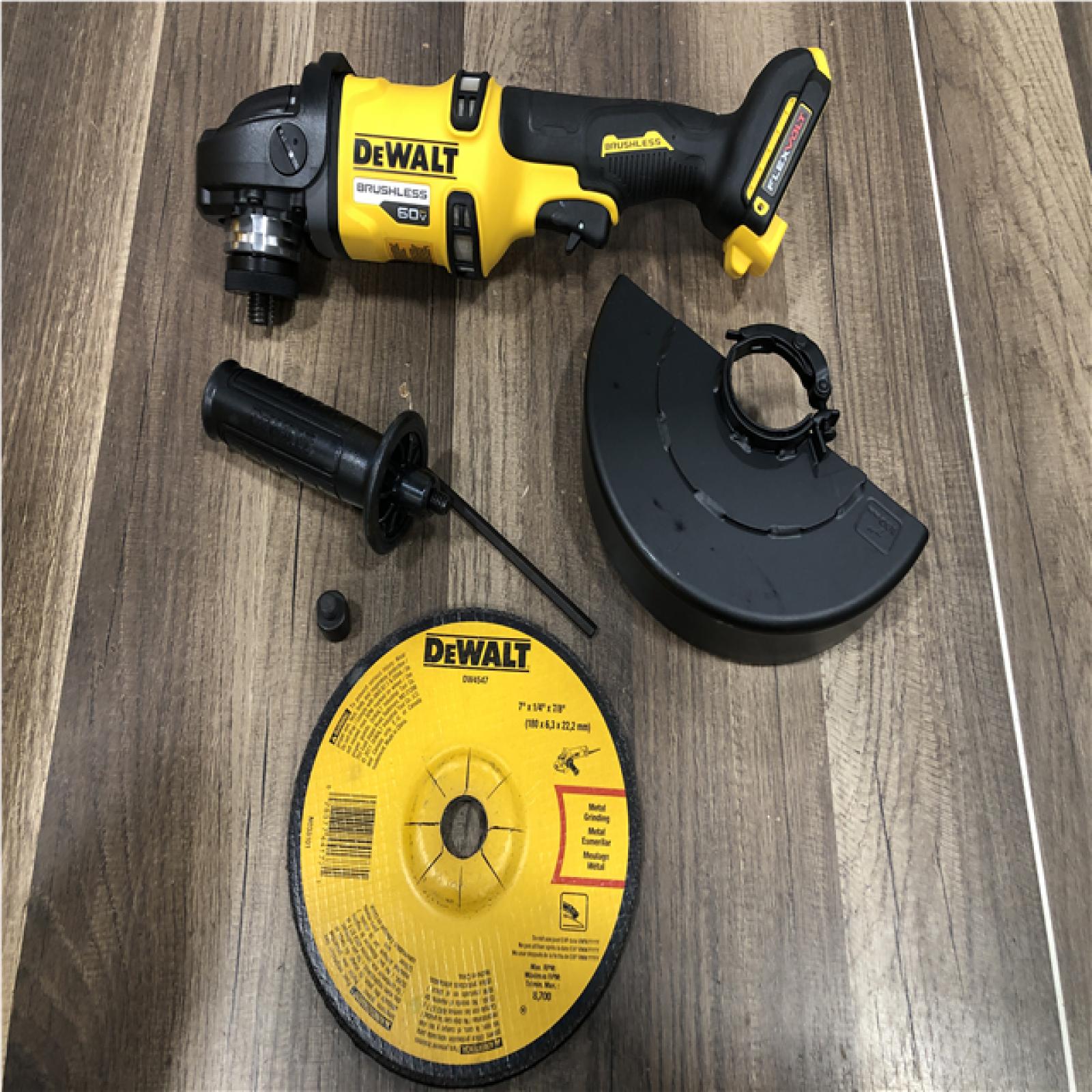 AS-IS DEWALT FLEXVOLT 60V Cordless 7 in. Angle Grinder (Tool-Only)