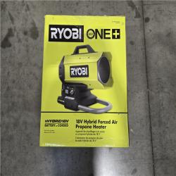 NEW!- RYOBI ONE+ 18V Cordless Hybrid Forced Air Propane Heater (Tool-Only)