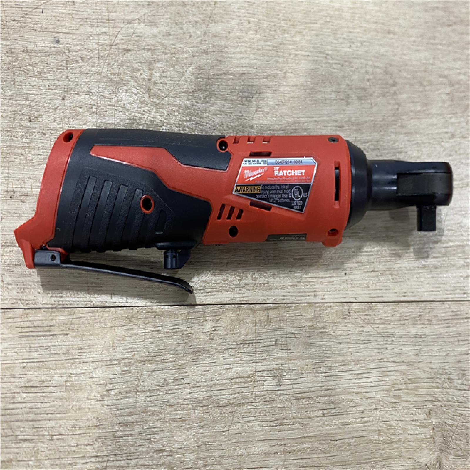 AS-IS Milwaukee 12V Lithium-Ion Cordless 3/8 in. Ratchet (Tool-Only)