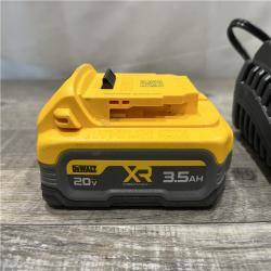 AS-IS DEWALT 20V MAX XR POWERSTACK Lithium-Ion Battery Starter Kit with 3.5Ah Battery and Charger