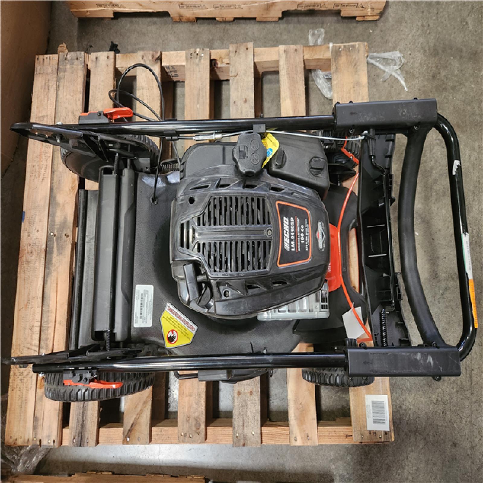 Phoenix LIKE NEW ECHO 21 in. 190 cc Briggs and Stratton Gas 3-in-1 Dual Blade RWD Self-Propelled Lawn Mower with Single Lever Deck Adjustment (No Bag)