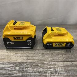 AS-IS DEWALT 20V MAX Lithium-Ion Battery Kit with 5.0Ah and 2.0Ah Battery and Charger
